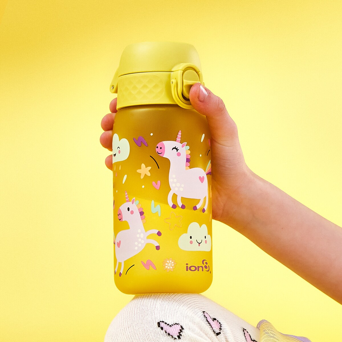 Butelka ION8 I8RF350PYUNI Unicorns (Yellow)