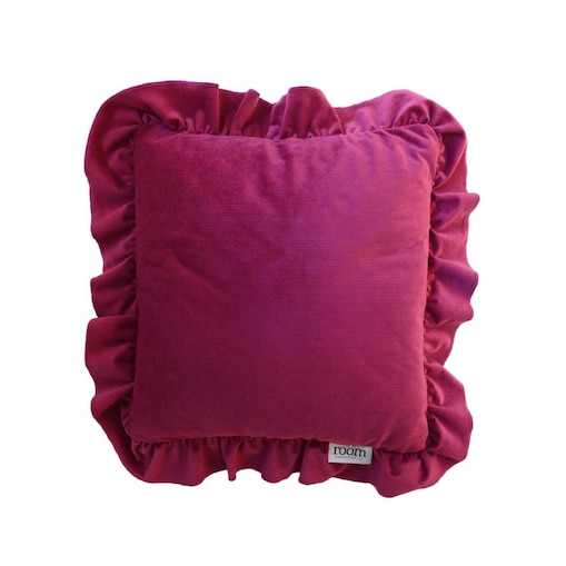 Poszewka Na Poduszkę Z Falbanką 40X40 Burgund