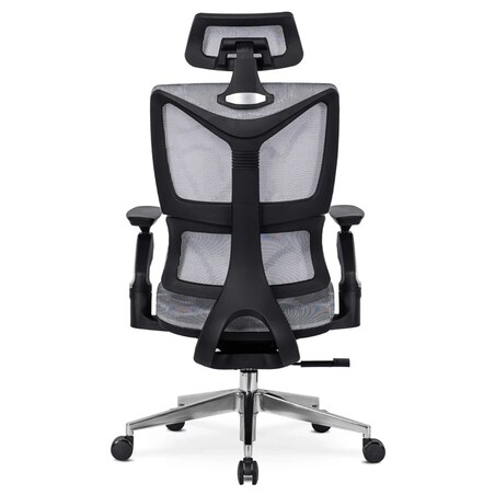 Fotel biurowy obrotowy ergonomiczny do biurka szary MARTIN