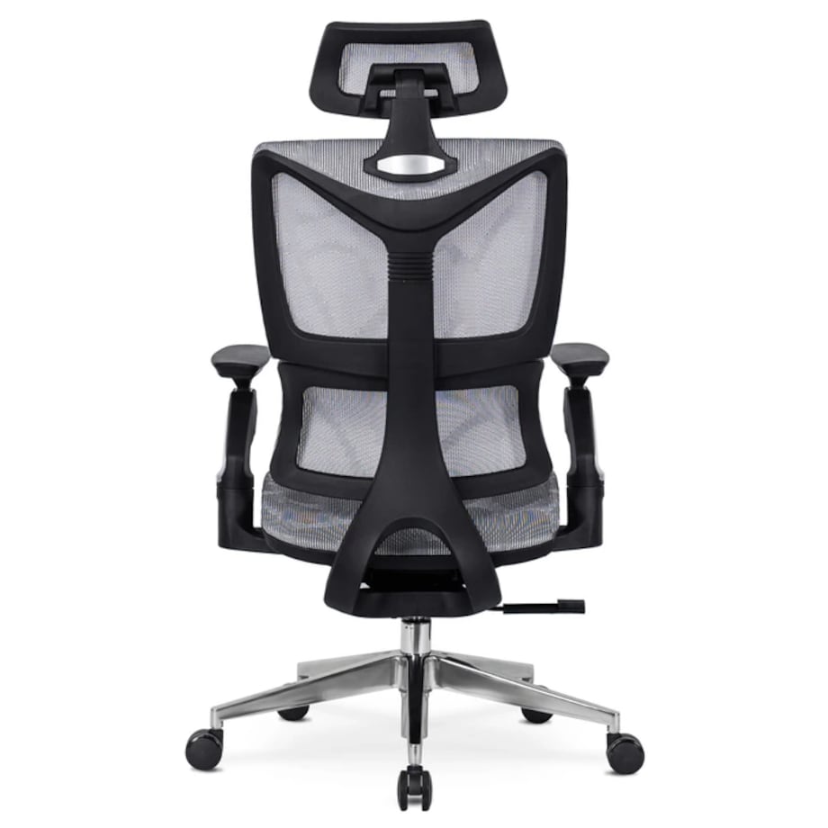 Fotel biurowy obrotowy ergonomiczny do biurka szary MARTIN