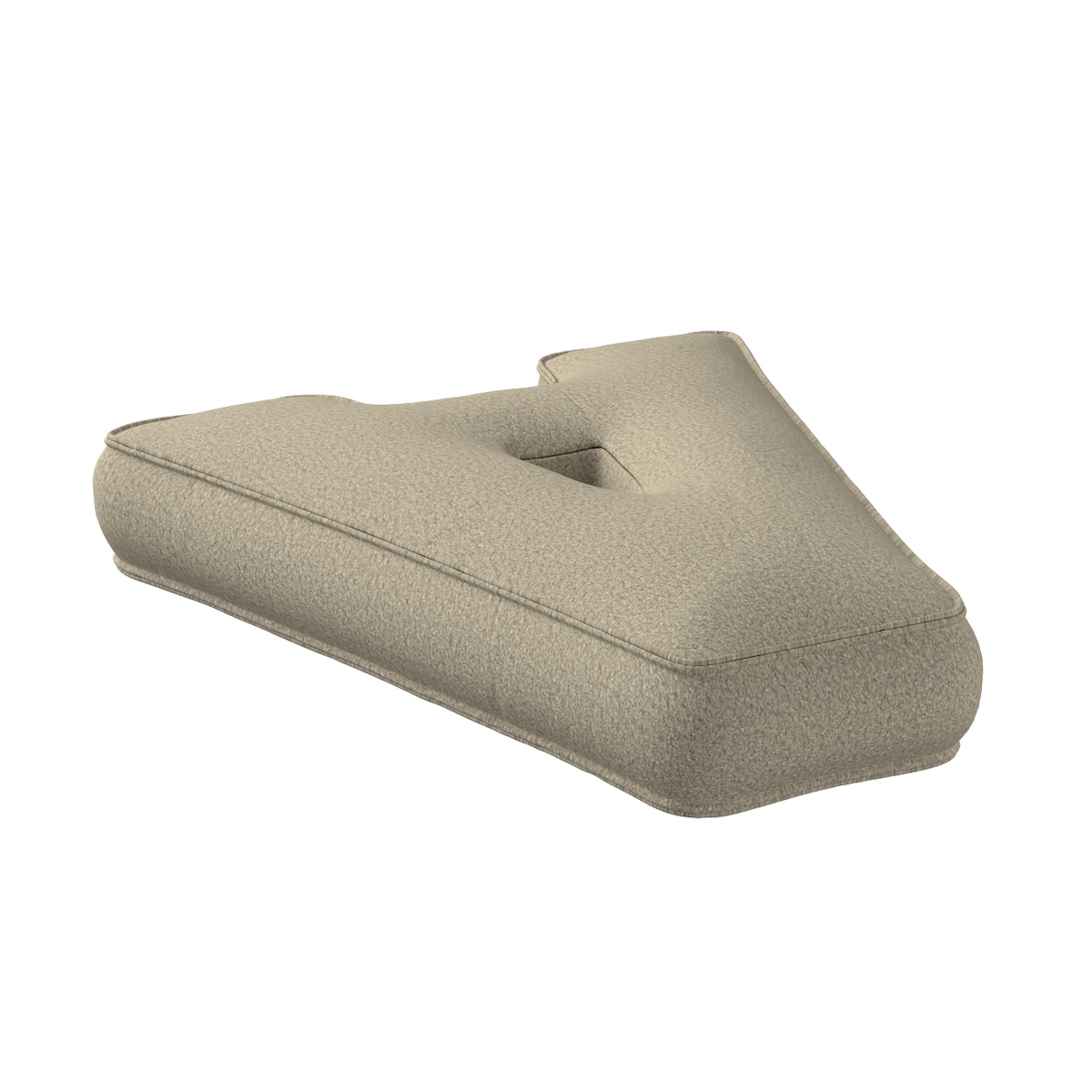 Poduszka literka A, jasny beż, 30x40cm, Boucle