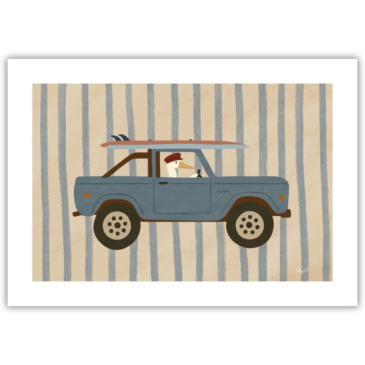 plakat pelikan surfer 70x100