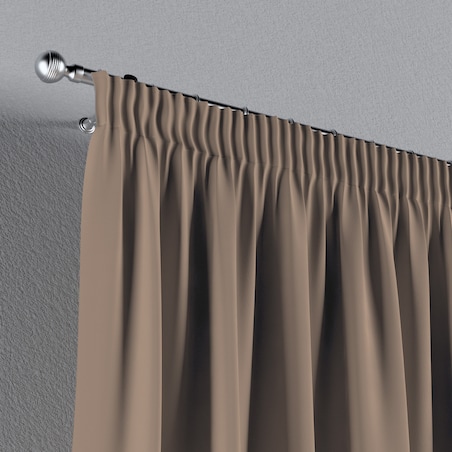 Zasłona na taśmie marszczącej 1 szt. 130x260 mocca