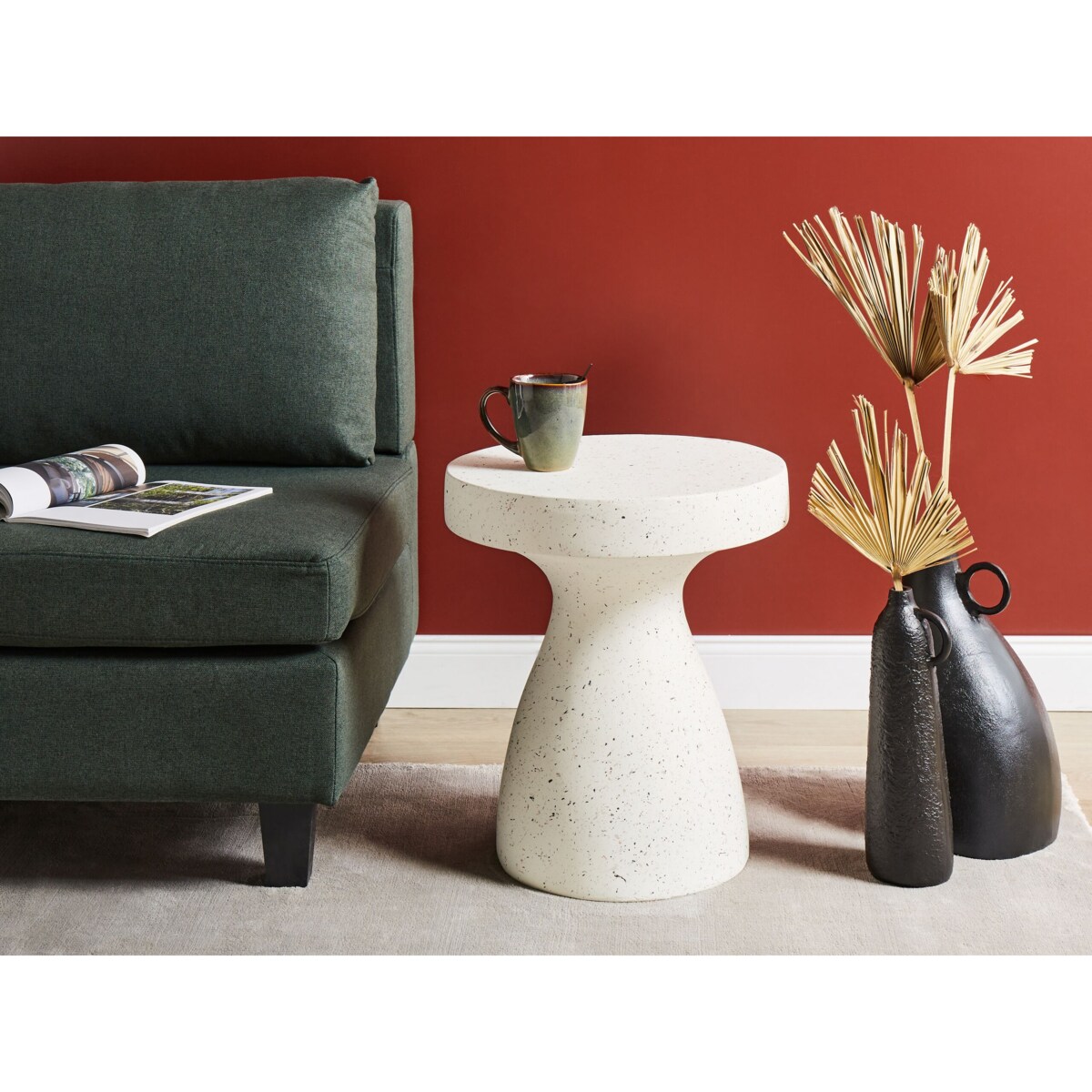 Stolik pomocniczy BIVIERE Złamana biel