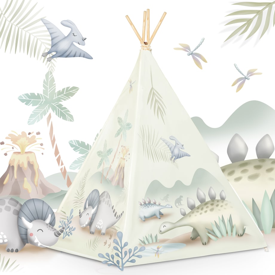 Tipi namiot dla dzieci teepee wigwam stabilizator dinozaur Nukido