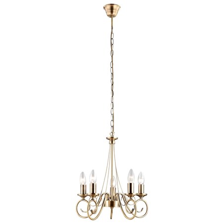 Żyrandol maria teresa LAMPA wisząca TRUNCATUS 69003-5 Globo świecznikowa OPRAWA klasyczny zwis na łańcuchu mosiądz