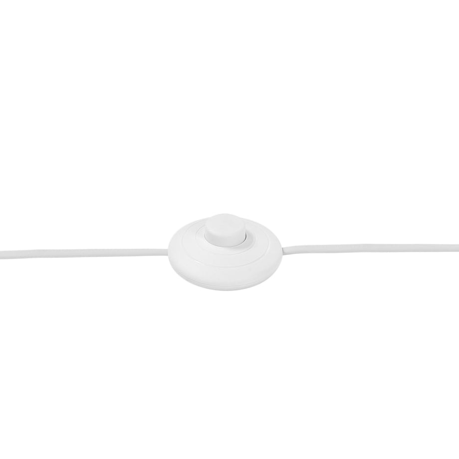 Lampa podłogowa drewniana biała NITRA