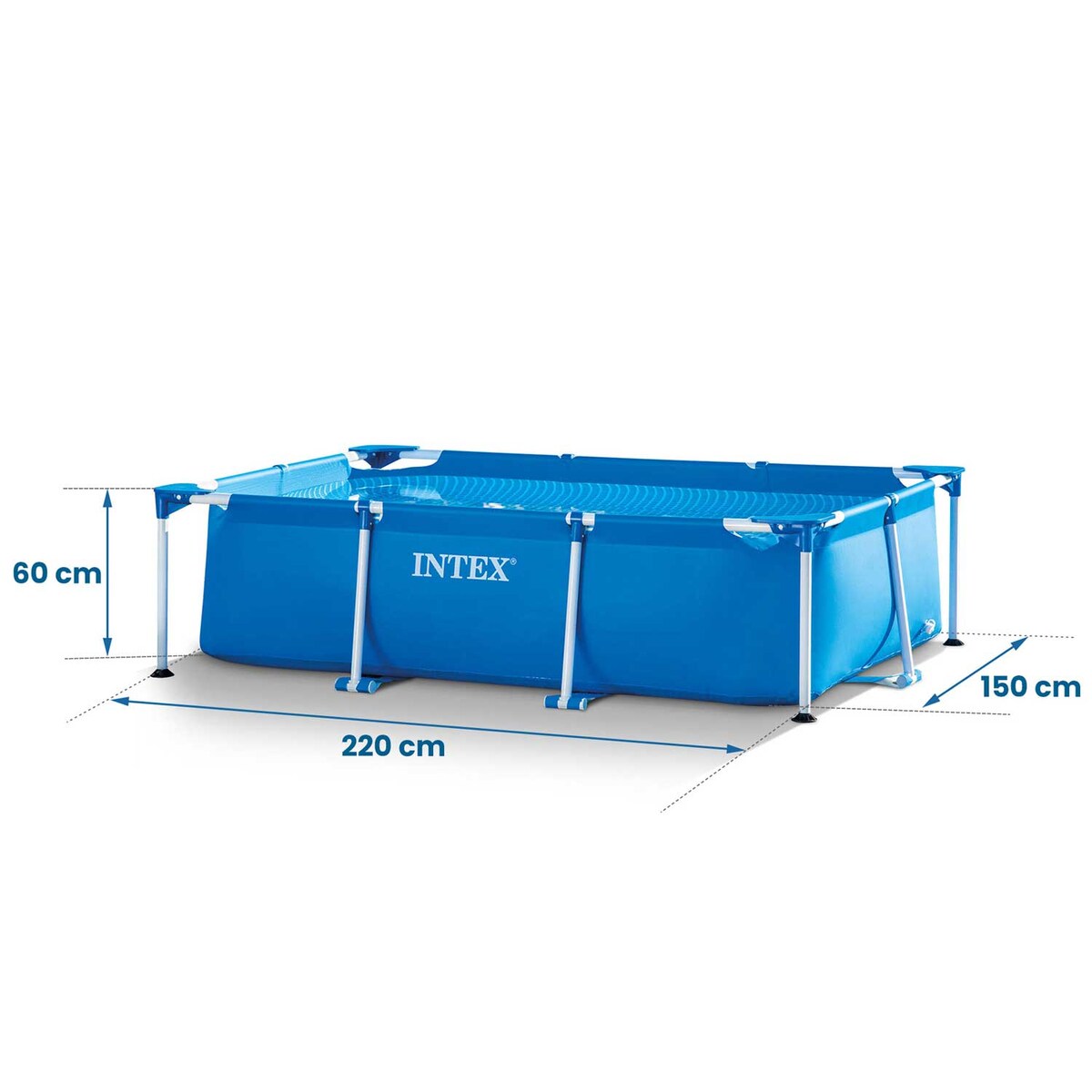 Basen ogrodowy stelażowy Intex 220x150cm 28270