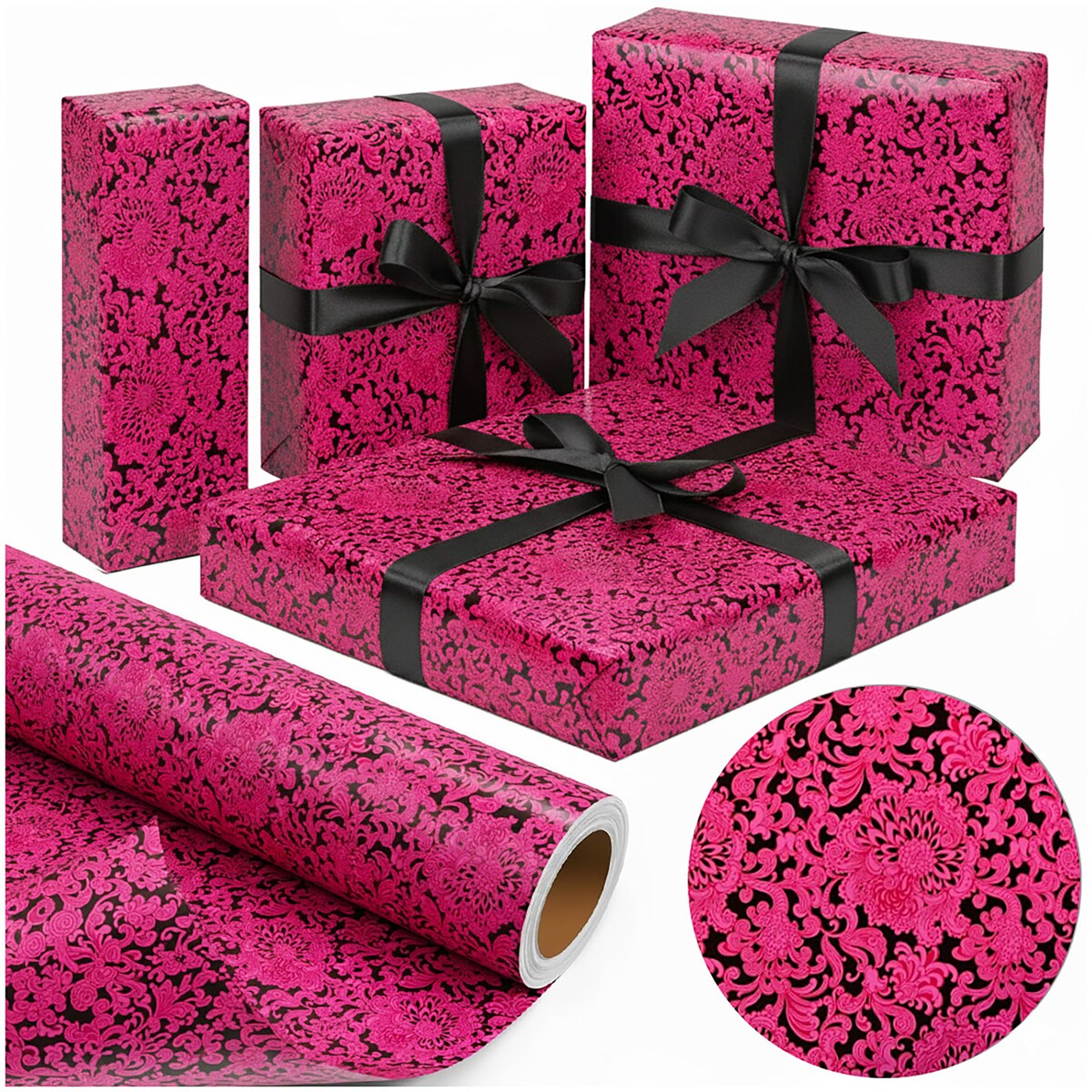 Papier Prezentowy Do Pakowania Prezentów 25 m MEGAROLKA Świąteczny Do Paczek Ozdobny Urodzinowy
