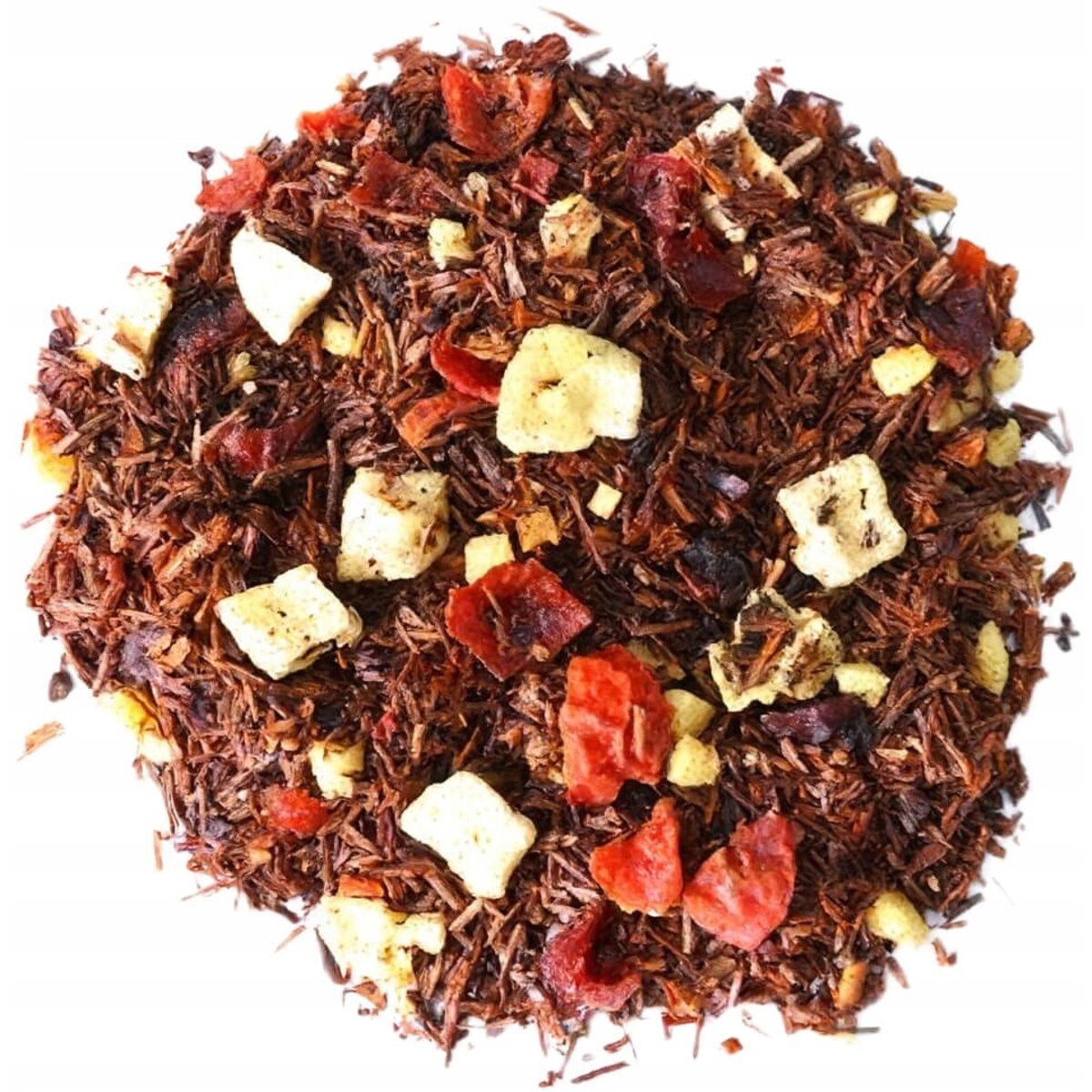 Herbata Rooibos VIKTORIA czerwonokrzew bezkofeinowa jabłka hibiskus 150g - herbata liściasta sypana mieszanka napar susz