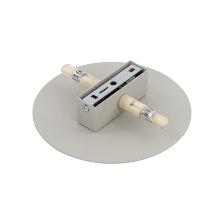 Beżowy Kinkiet Tk Lighting Luna Talerz Koło 20Cm 4Xg9 Dyskretne Światło