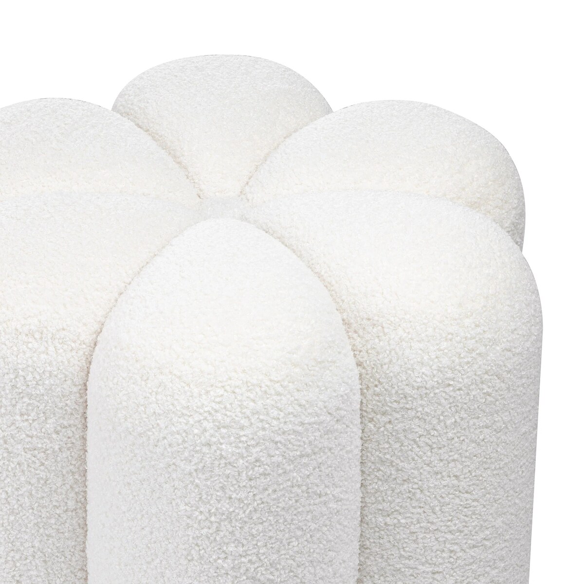 Pufa ozdobna boucle 43x45,5x45,5 cm SALIANA