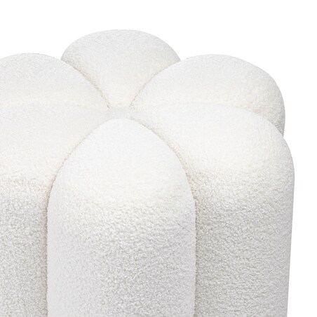 Pufa ozdobna boucle 43x45,5x45,5 cm SALIANA
