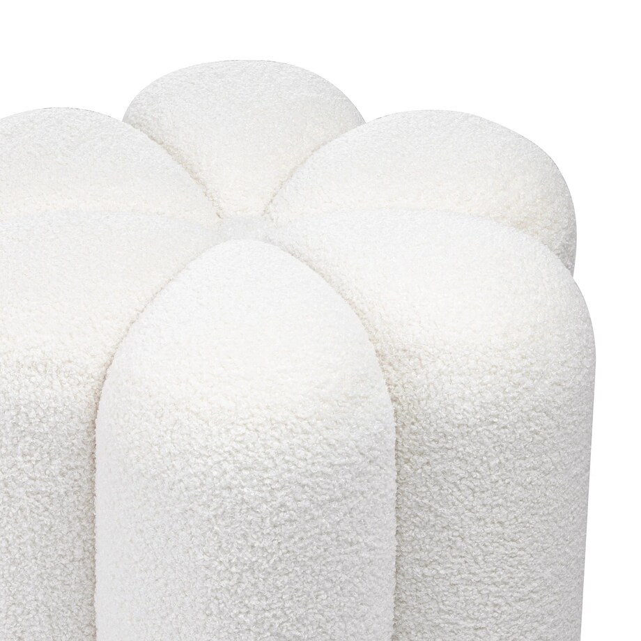 Pufa ozdobna boucle 43x45,5x45,5 cm SALIANA