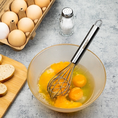 Stalowa Trzepaczka Ubijaczka Kuchenna Z Kulką Kinghoff Kh-3178