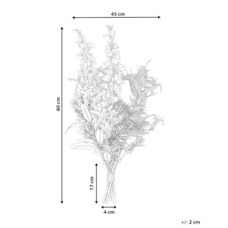 Bukiet sztucznych kwiatów ACHETE 80 cm Kolorowy