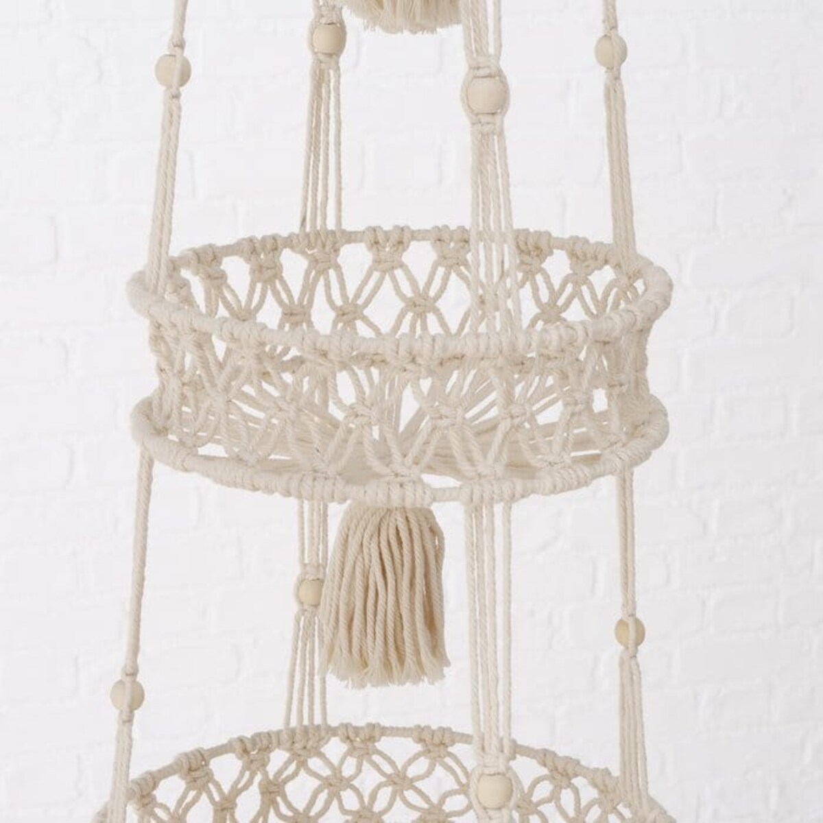 Bawełniany Kosz Wiszący Okrągły 112 cm Koszyk Organizer Osłonka Pojemnik