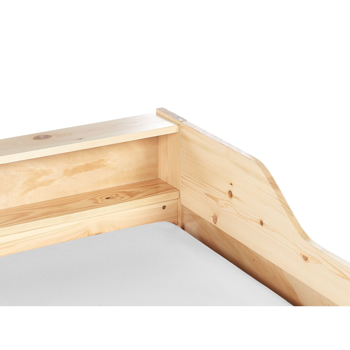 Łóżko wysuwane drewniane 90 x 200 cm jasne EDERN