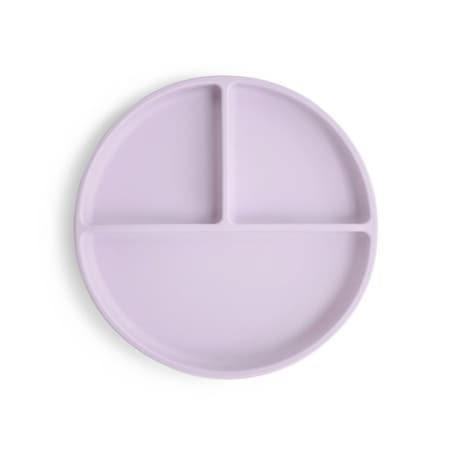 Mushie Silikonowy Talerzyk Dzielony dla Dziecka Soft Lilac