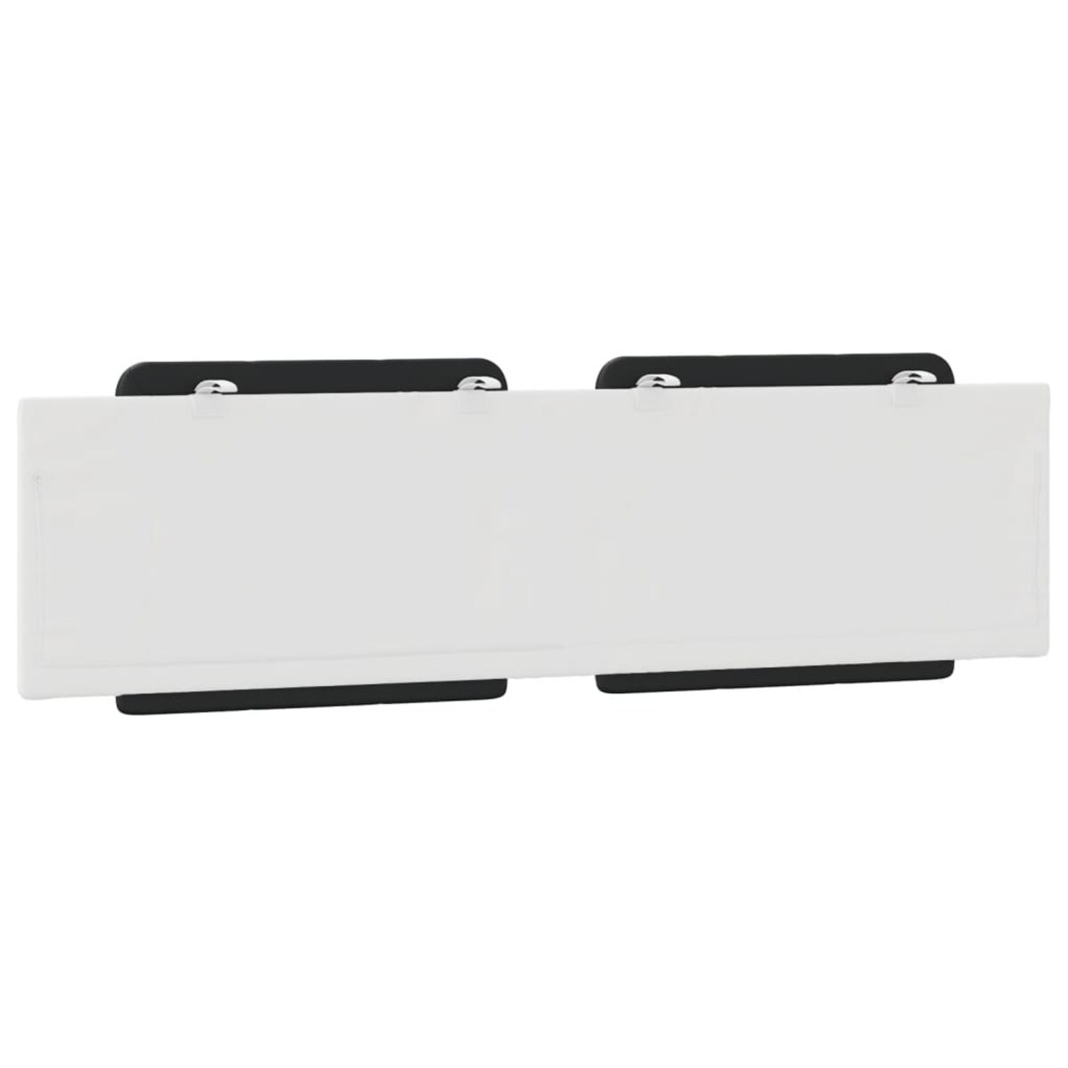 vidaXL Poduszka na wezgłowie, Zadar, czarno-biała, 180 cm, sztuczna skóra