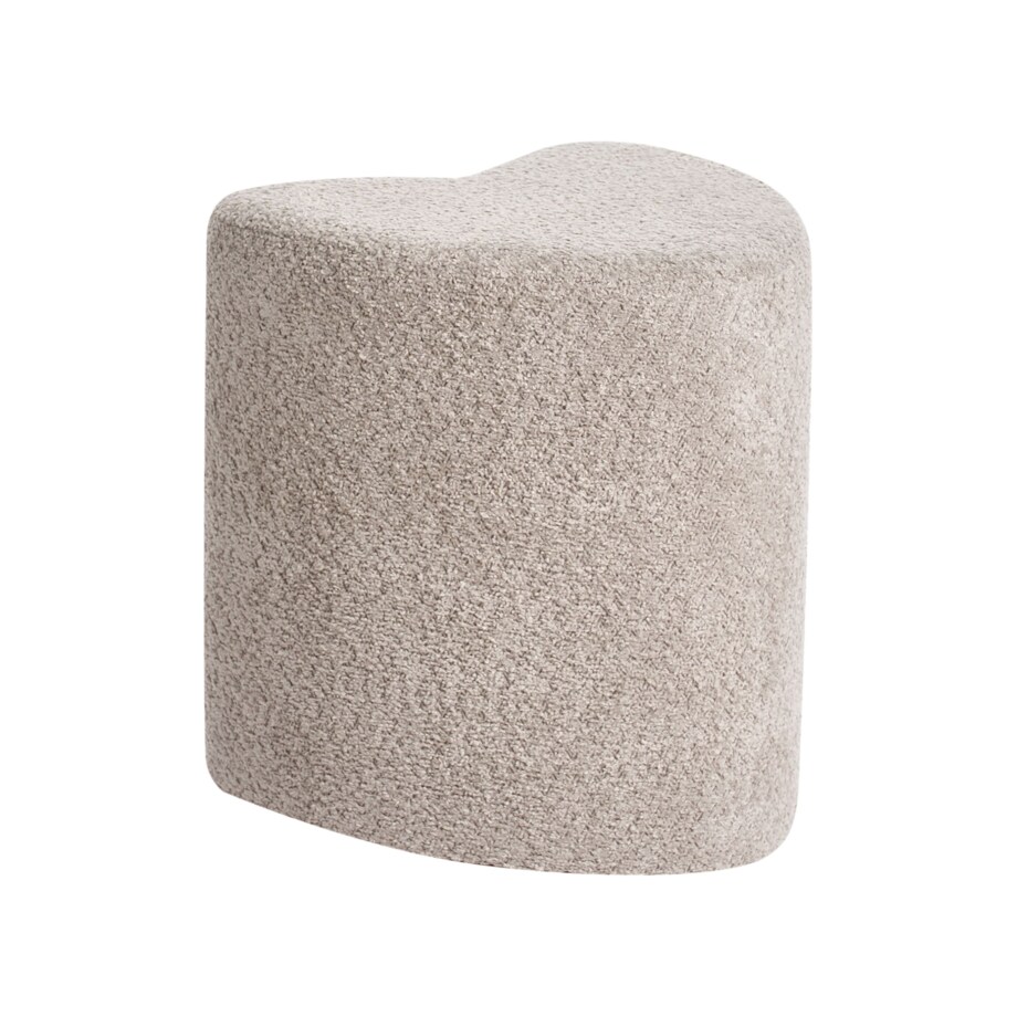 Puf SCOTIA Szenil Jasnobrązowy 40 cm 33 cm 44 cm