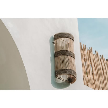 Lampa ścienna Jalal – Naturalna – M