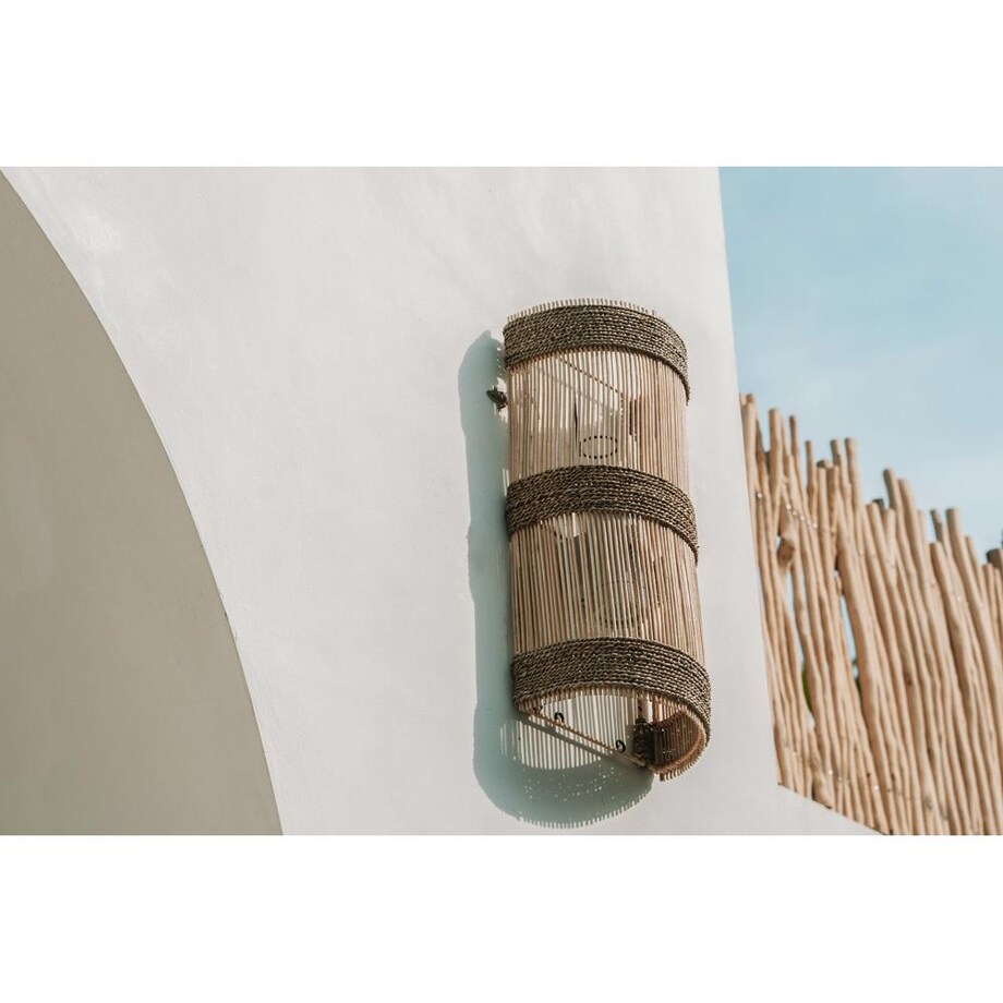 Lampa ścienna Jalal – Naturalna – M
