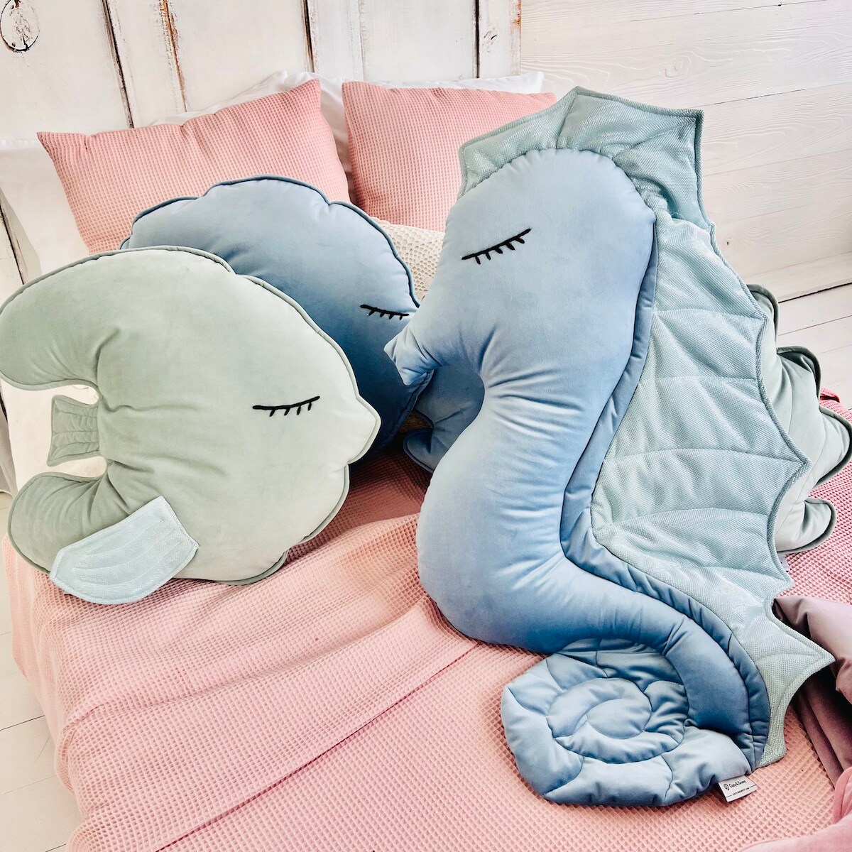 Niebieska poduszka konik morski