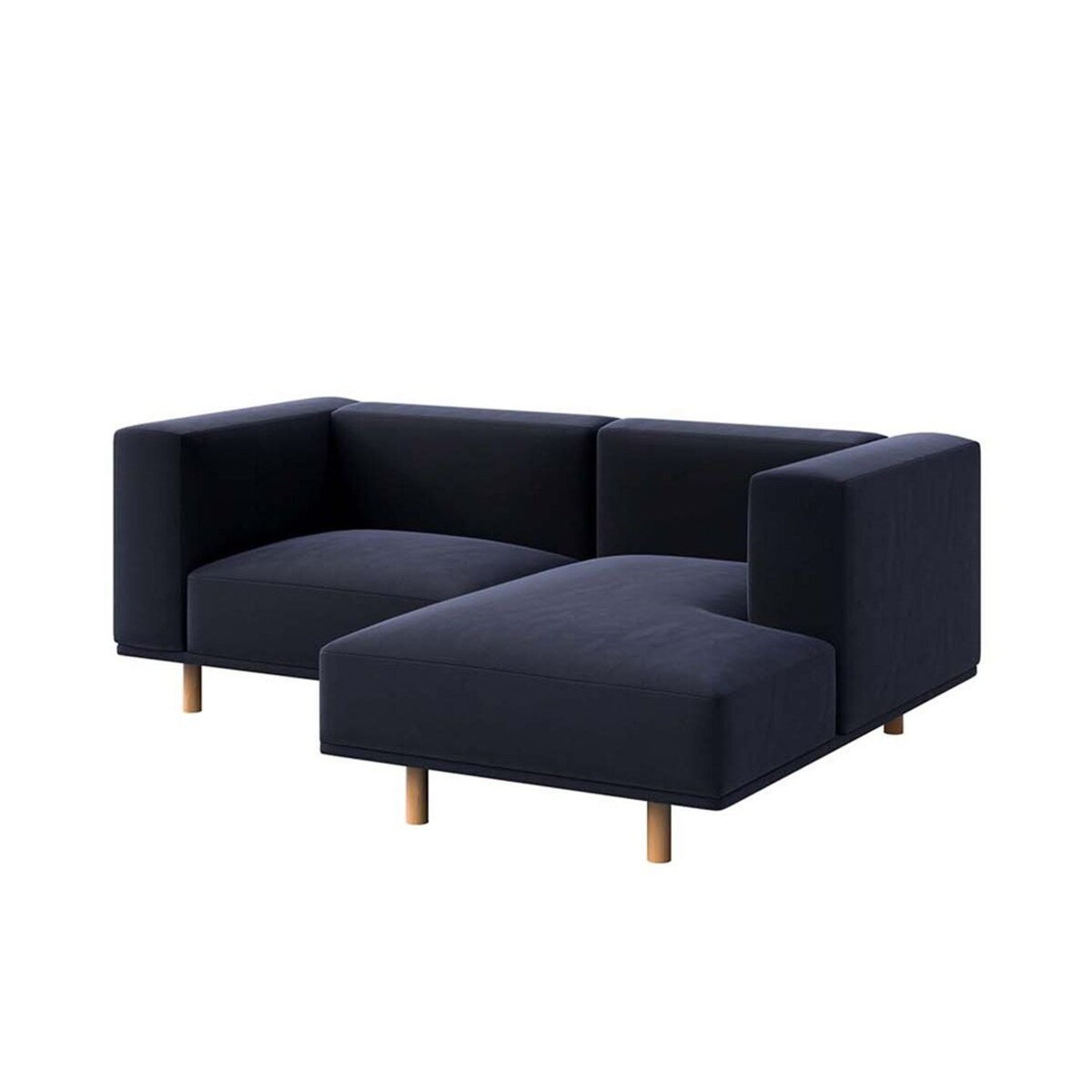 Kukumo sofa narożna prawa Granatowa