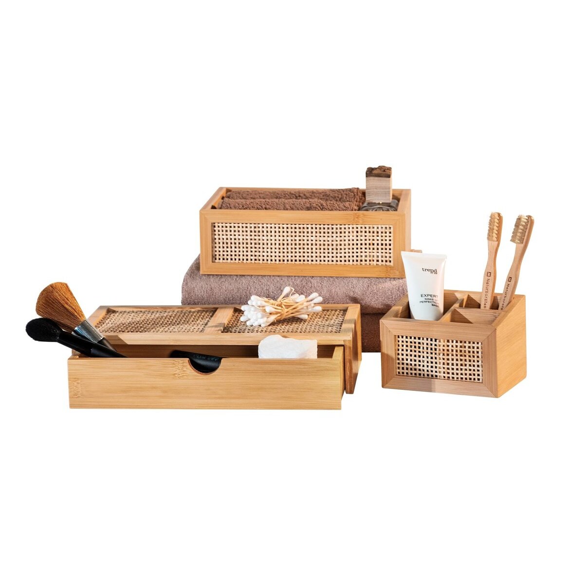 Szufladka na kosmetyki ALLEGRE BAMBOO, 28 x 6 x 14 cm, WENKO