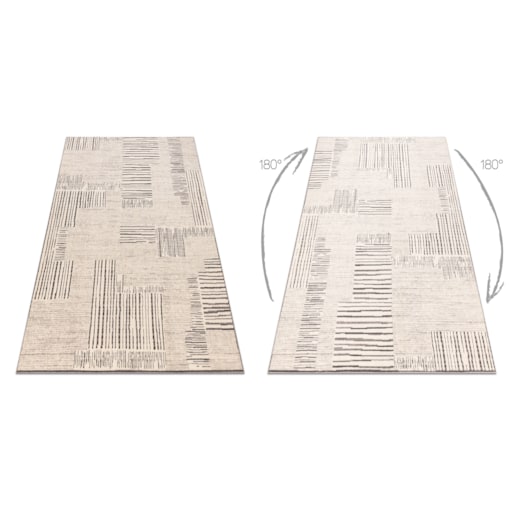 Dywan wełniany ANGEL 1222 / 52023 Linie beż 160x230 cm