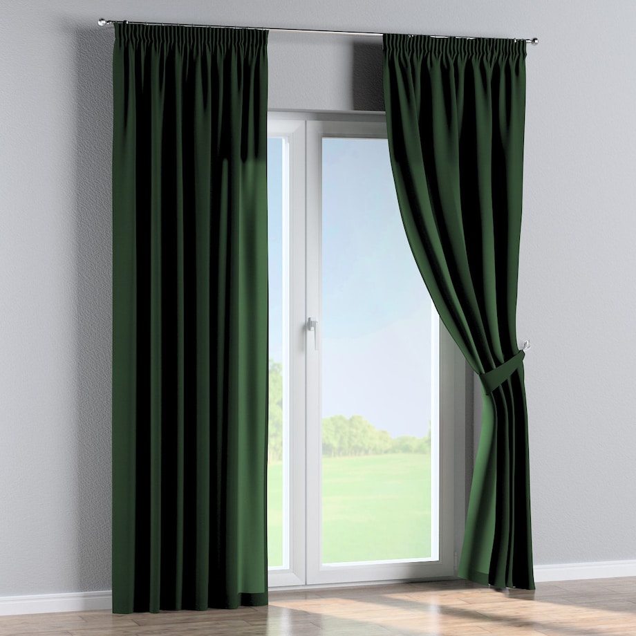 Zasłona na taśmie marszczącej 1 szt. 130x260 zielony