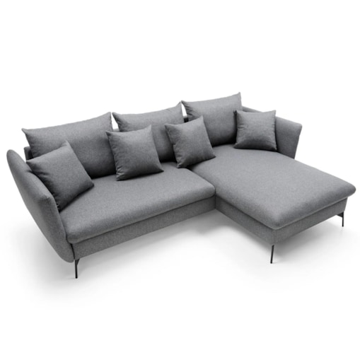 Narożnik z funkcją spania LINDA ciemny szary prawy/lewy