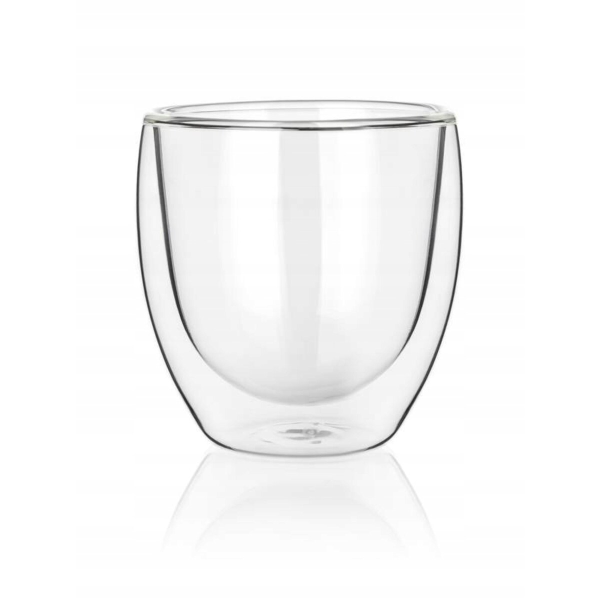 6x SZKLANKI TERMICZNE 250 ml BEZ UCHA bańka podwójne szkło na kawę herbatę