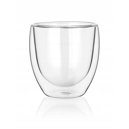 6x SZKLANKI TERMICZNE 250 ml BEZ UCHA bańka podwójne szkło na kawę herbatę