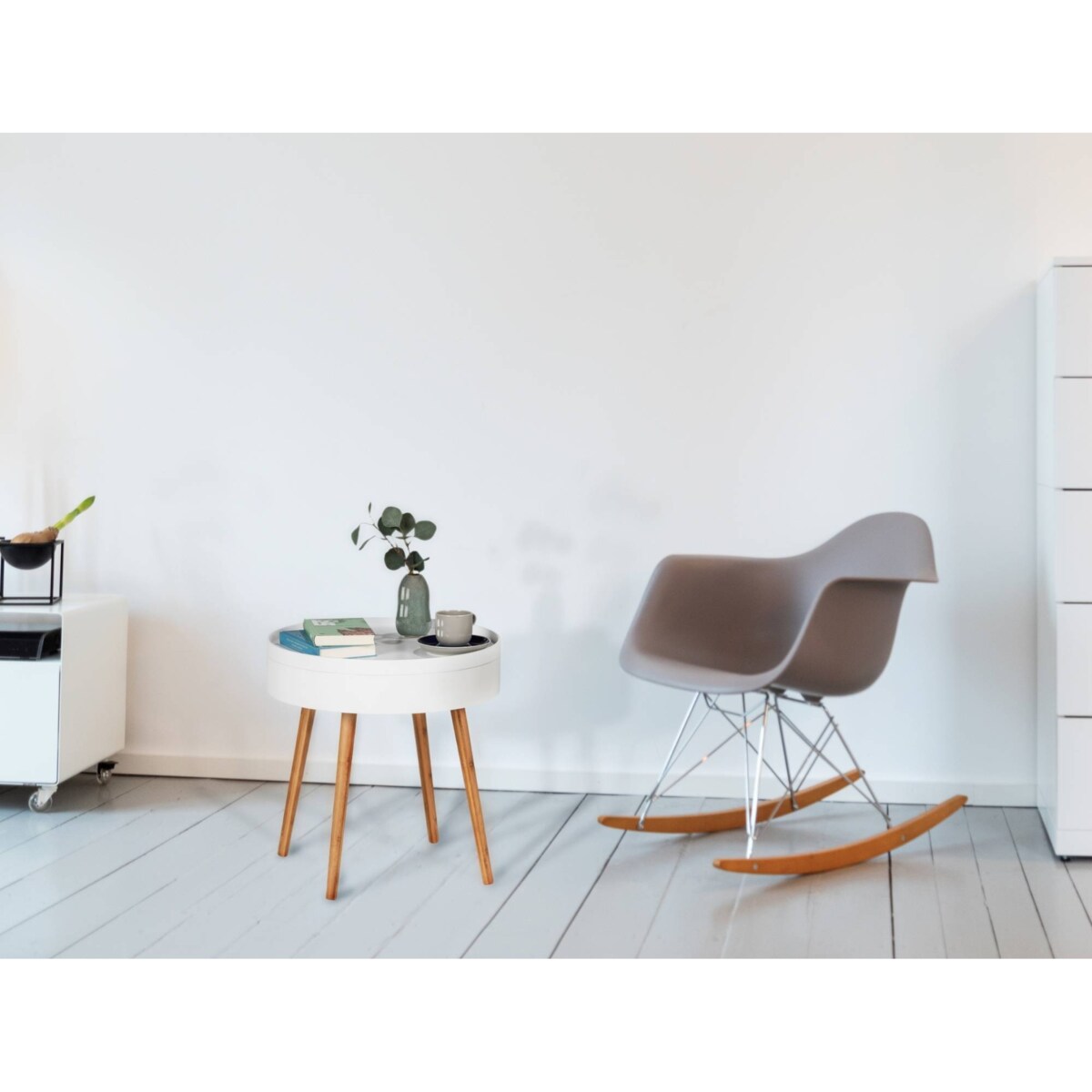 Stolik kawowy FINJA, bambusowy, okrągły, WENKO