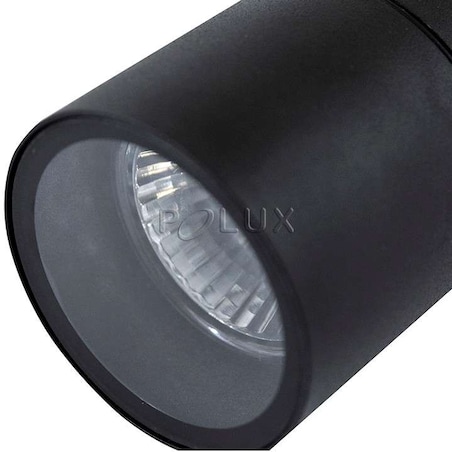 Ogrodowa LAMPA zewnętrzna OLIMP2 208781 Polux tuba OPRAWA ścienna elewacyjny KINKIET na taras IP44 outdoor czarny