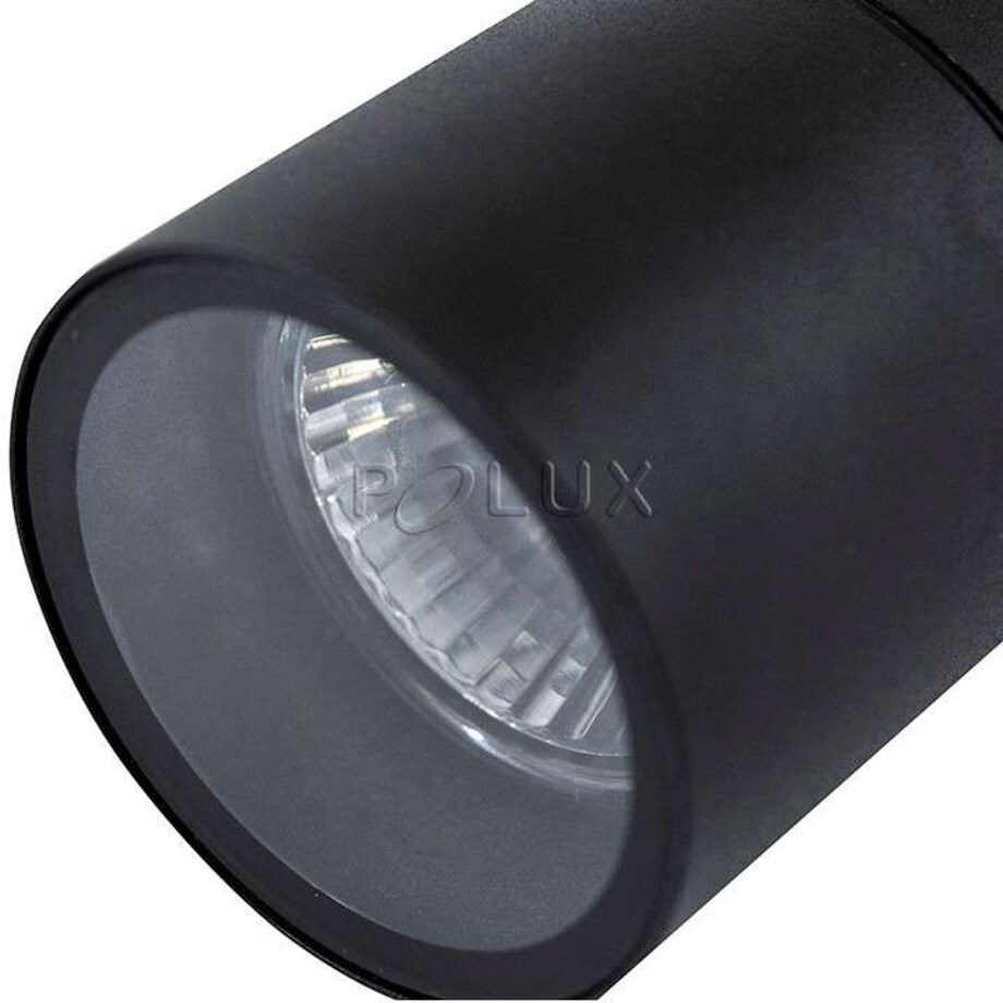 Ogrodowa LAMPA zewnętrzna OLIMP2 208781 Polux tuba OPRAWA ścienna elewacyjny KINKIET na taras IP44 outdoor czarny