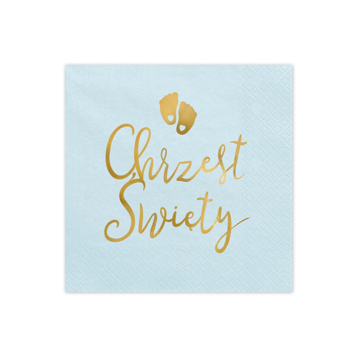 Serwetki Chrzest Święty, 33x33 cm, jasny niebieski (1 op. / 12 szt.)