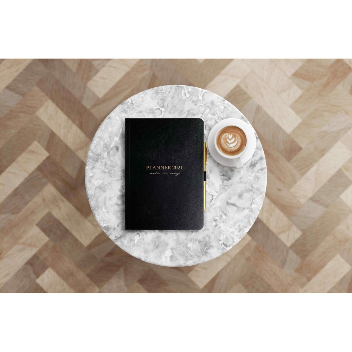 UCHWYT WKLEJANY NA DŁUGOPIS – BLACK