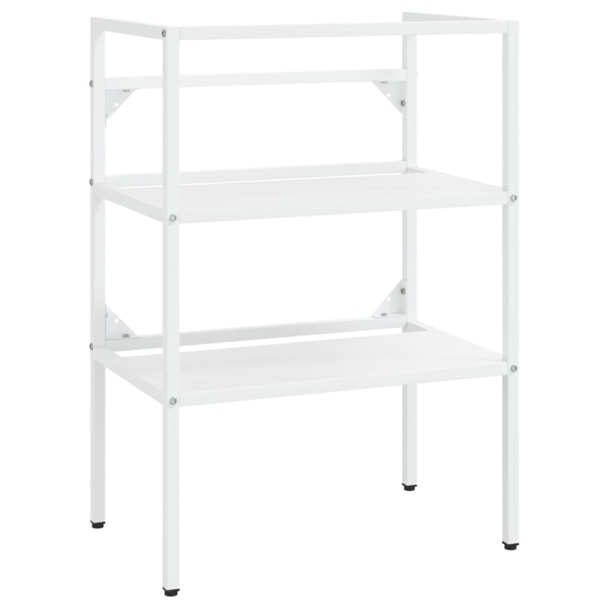 vidaXL Stelaż pod umywalkę, biały, 59x38x83 cm, żelazny