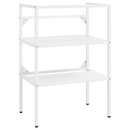 vidaXL Stelaż pod umywalkę, biały, 59x38x83 cm, żelazny