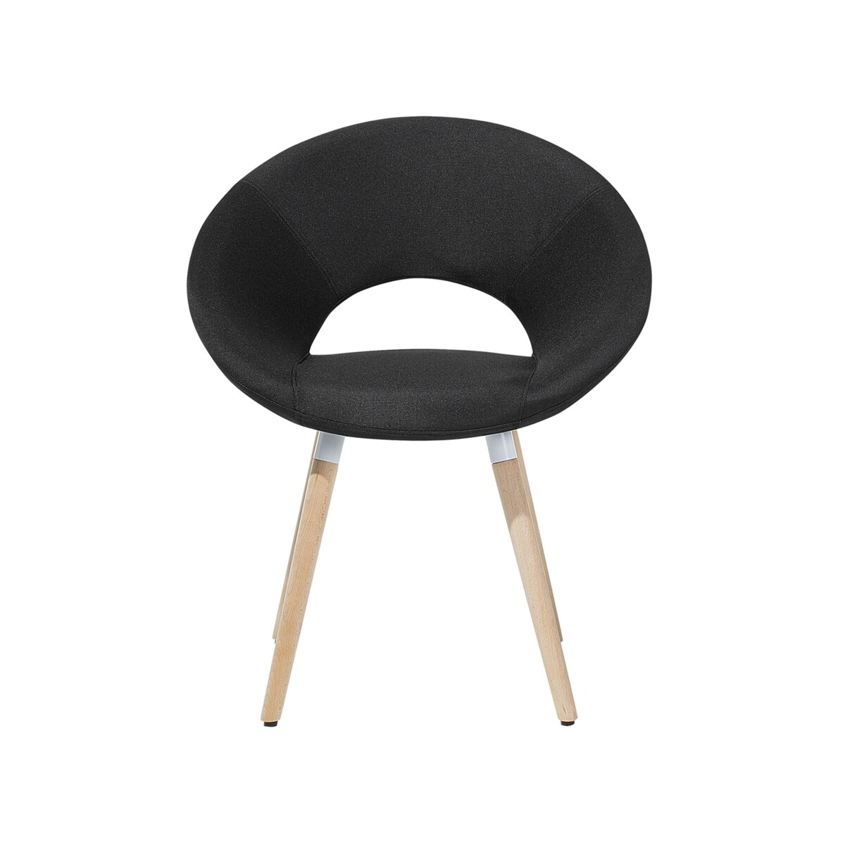 Zestaw 2 krzeseł czarny ROSLYN