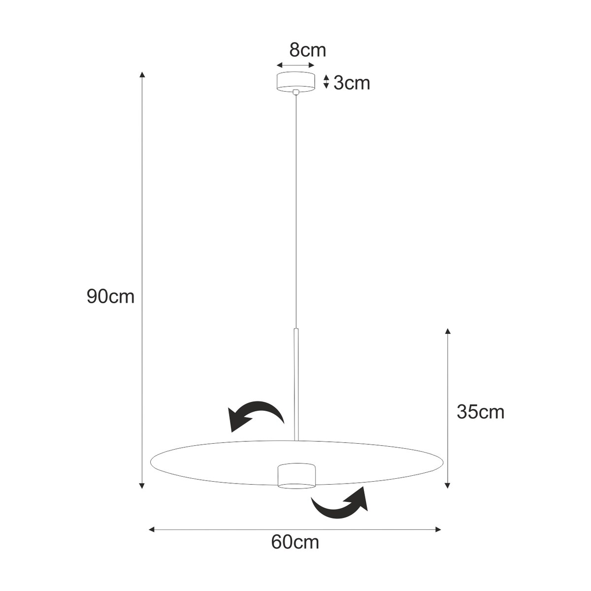 Lampa wisząca K-5458 z serii BURGAS