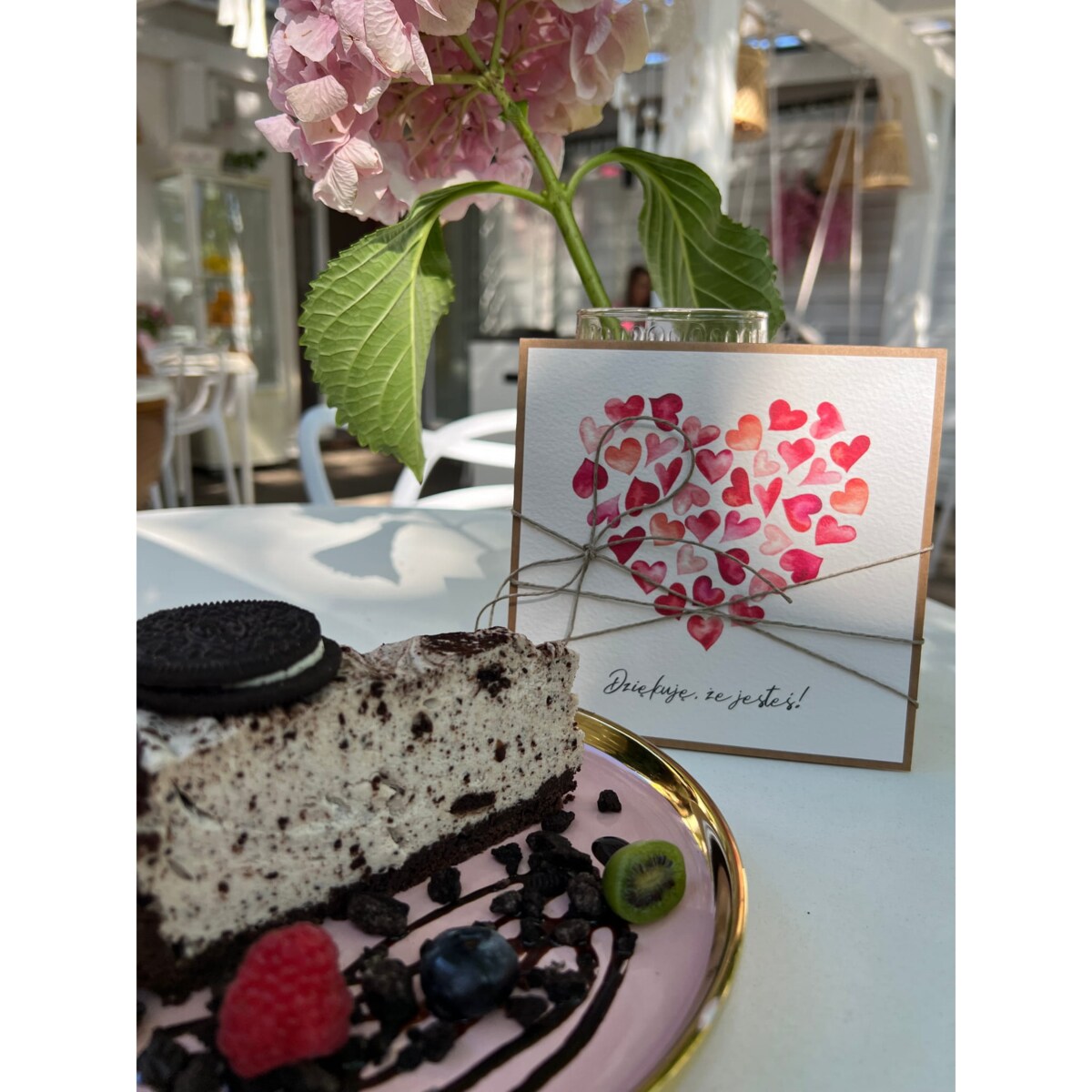 Wyjątkowa kartka na walentynki - dziękuję, że jesteś