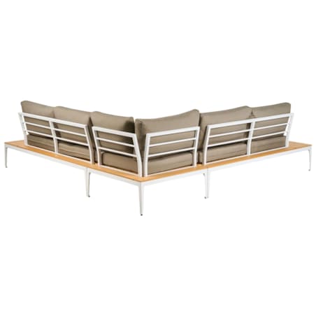 Narożnik ogrodowy ze stolikiem dla 5 osób POSITANO Szary