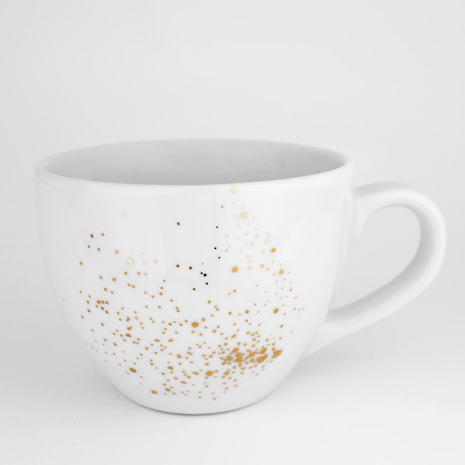 Kubek 500 ml - nakrapiany złotem