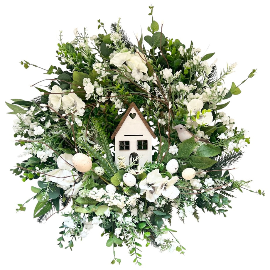Wiosenny wianek ø 50 cm stroik wielkanocny XXL sarah