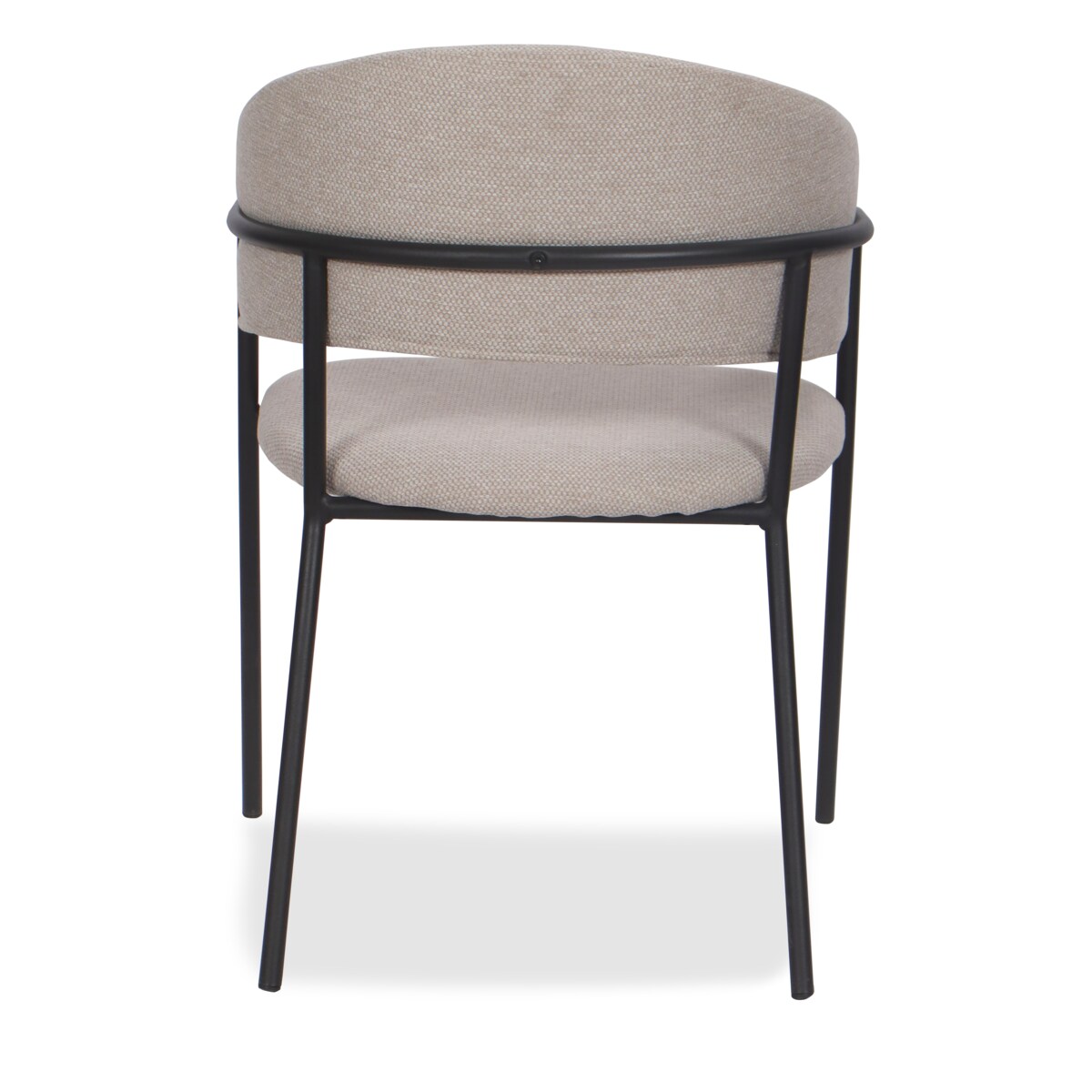 Krzesło tapicerowane glamour szenilowe OVO beżowe