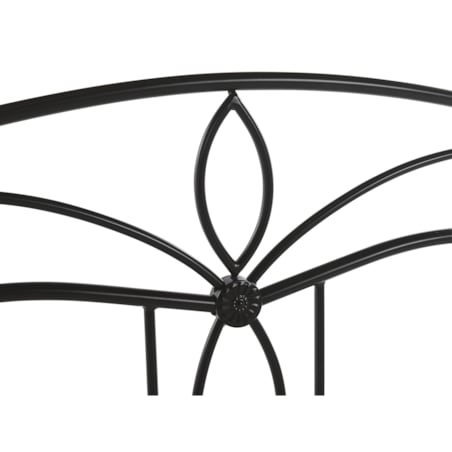 Łóżko metalowe 180 x 200 cm czarne ANTLIA